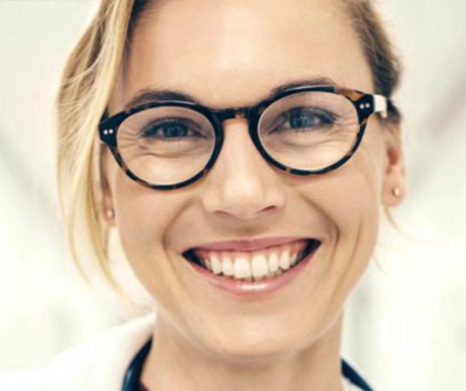 Young female doctor smiling.
