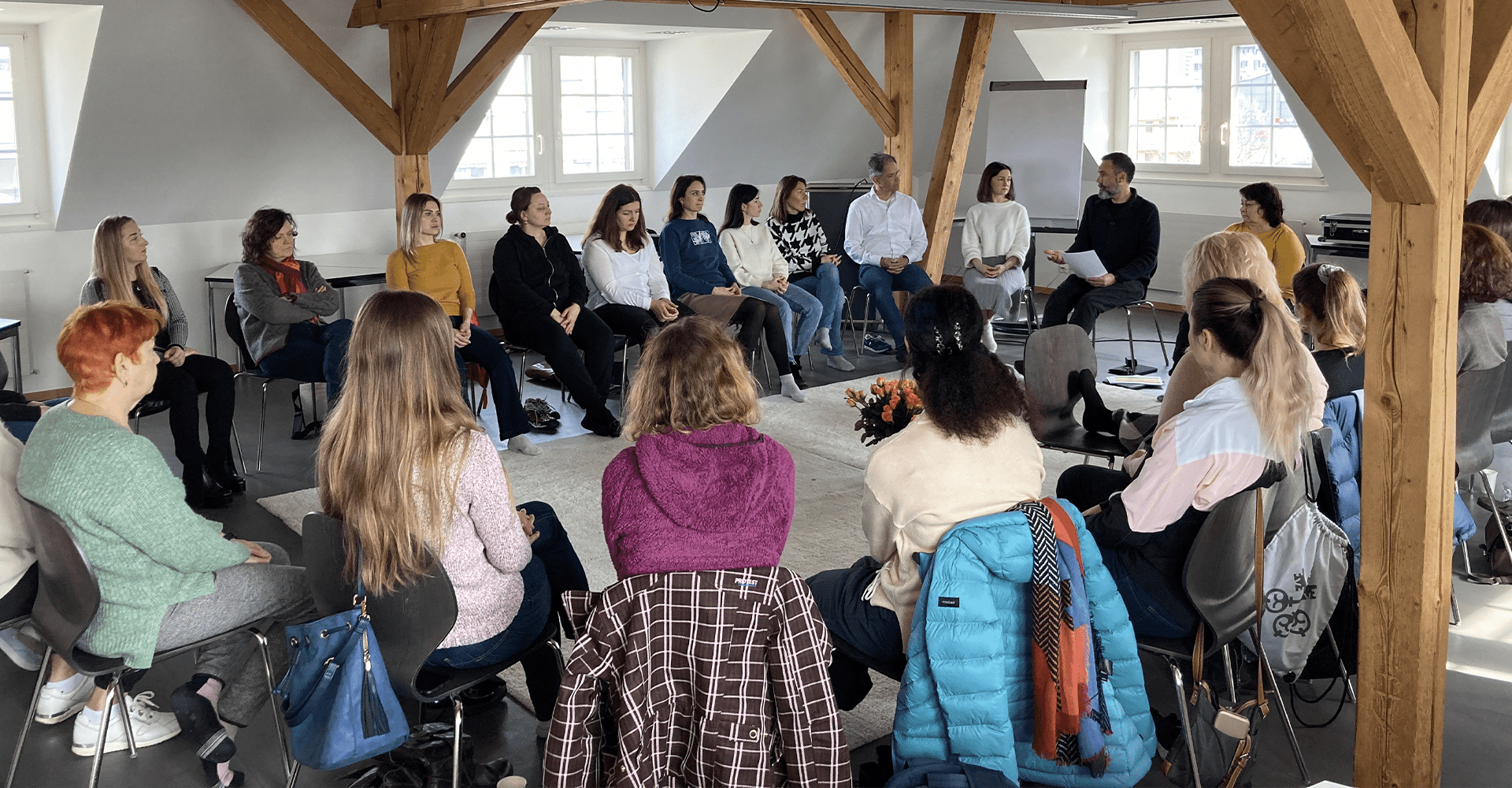 Meeting Circle for the Fierce Hearts Training Gorup
